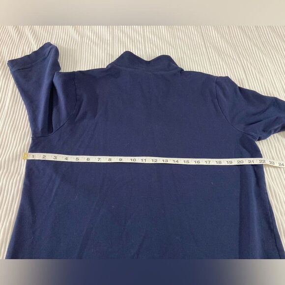 Soma Jacket Women’s XL Blue Floral Terry Cloth 3/4 Sleeve Zip Casual Lightweight - Picture 6 of 7